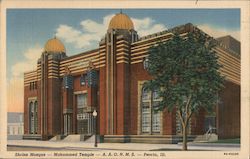 Shrine Mosque - Mohammed Temple - A.A.O.N.M.S. Peoria, IL Postcard Postcard Postcard