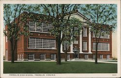 Franklin High School Virginia Postcard Postcard Postcard