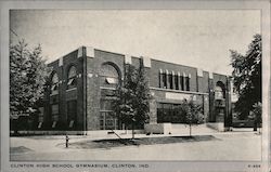 Clinton High School Gymnasium Indiana Postcard Postcard Postcard