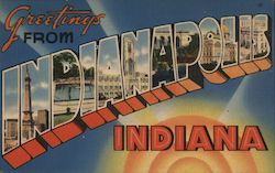Greetings from Indianapolis Postcard