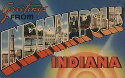 Greetings from Indianapolis Postcard