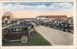 Approach to Carolina Beach by State Highway 40 North Carolina Postcard Postcard Postcard