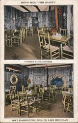 Smith Bros. “Fish Shanty” Port Washington, WI Postcard Postcard Postcard