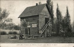 Log Jail Built in 1837 Nashville, IN Postcard Postcard Postcard