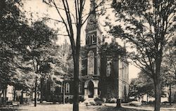 East College, De Pauw University Postcard