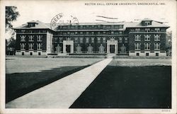 Rector Hall, DePauw University Postcard