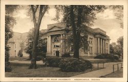 The Library - De Pauw University Greencastle, IN Postcard Postcard Postcard