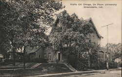 Alpha Chi Omega, De Pauw University Postcard