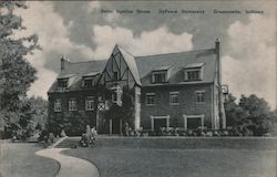 Delta Upsilon House - DePauw University Postcard