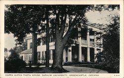 Kappa Alpha Theta House, DePauw University Postcard