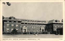 Rector Hall, DePauw University Postcard