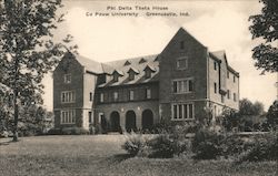 Phi Delta Theta House - De Pauw University Greencastle, IN Postcard Postcard Postcard