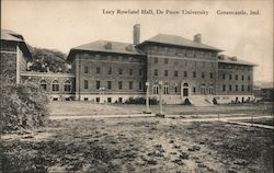 Lucy Rowland Hall, De Pauw University Postcard