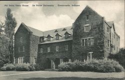 Phi Delta Theta House - De Pauw University Postcard