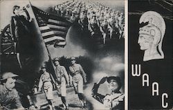 Spirit of WAAC Photo Mural on Display at the Central National Bank and Trust Company Postcard