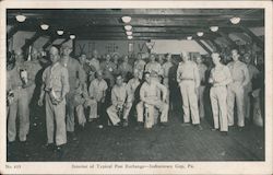 Interior of Typical Post Exchange Indiantown Gap, PA World War II Postcard Postcard Postcard