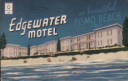 Edgewater Motel on Beautiful Pismo Beach California Postcard Postcard Postcard