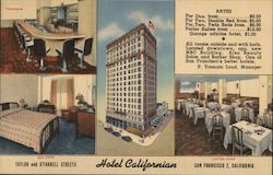 Hotel Californian, San Francisco, CA Postcard
