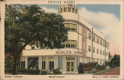 Barler Hotel - Miami's Newest Florida Postcard Postcard Postcard