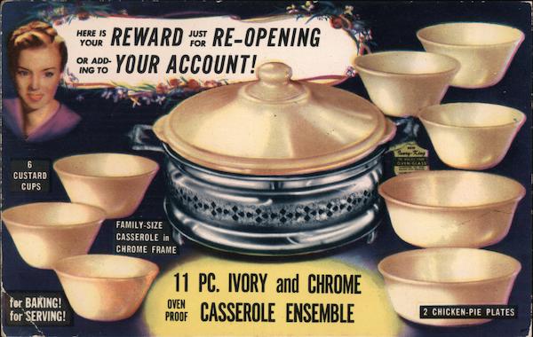 Yours Free Just for Opening, Re-Opening or Adding to Your Account Park Forest Illinois