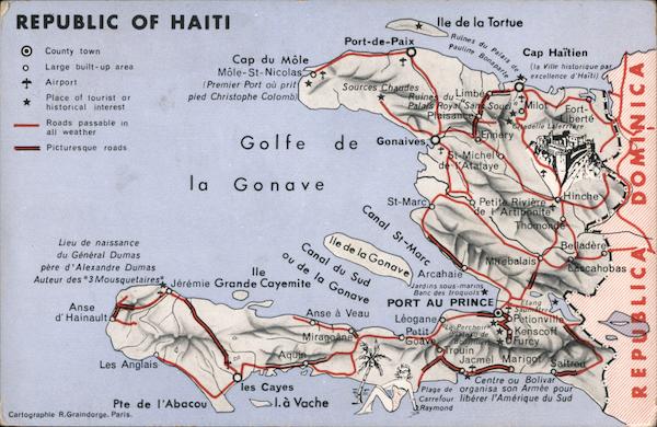 Map of the Republic of Haiti Maps