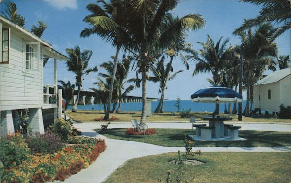 Beautiful Pigeon Key with Seven Mile Bridge in Background Florida