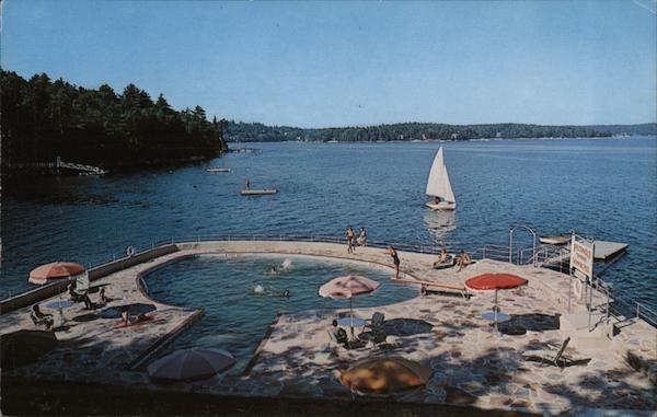 Sprucewold Lodge's Swimming Pool on the Riviera of Maine Boothbay Harbor