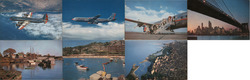 Lot of 7: Original American Airlines Postcards 1950's Airline Advertising Postcard Postcard Postcard