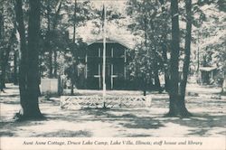 Aunt Anne Cottage, Druce Lake Camp - Staff House and Library Postcard