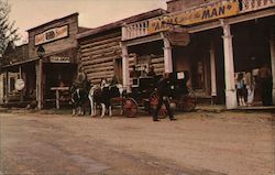 The Original "Bale of Hay Saloon" Virginia City, MT Laura Dexter Postcard Postcard Postcard