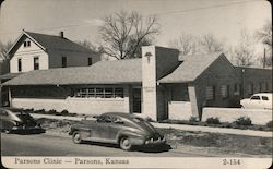 Parsons Clinic Kansas Postcard Postcard Postcard