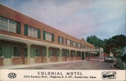 Colonial Motel Kansas City, KS Postcard Postcard Postcard