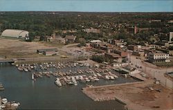 Aerial View of Yacht Club and Port Credit Postcard