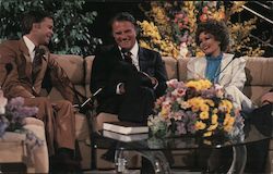 Jim, Tammy and Billy Graham at the National Religious Broadcaster's Convention Postcard