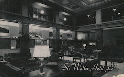 Sir Walter Hotel Lobby Raleigh, NC Postcard Postcard Postcard