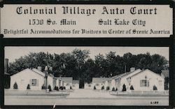 Colonial Village Auto Court Postcard