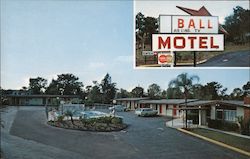 Ball Motel and Apartments Postcard