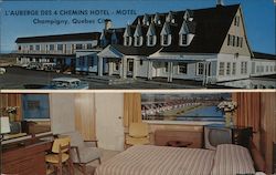 L'Auberge Des 4 Chemins Hotel-Motel Champigny, QC Canada Quebec Postcard Postcard Postcard