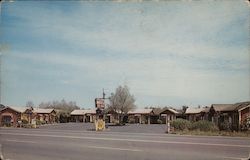 Log Cabin Motel Postcard