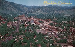 Aerial View Boulder, CO James H. Roberts Postcard Postcard Postcard