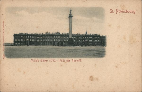 The Winter Palace (1732-1762) by Rastrelli St. Petersburg Russia