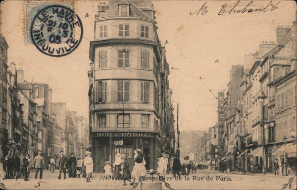 Perspective de la Rue de Paris Le Havre France