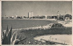 Playa Pocitos Montevideo, Uruguay Postcard Postcard Postcard