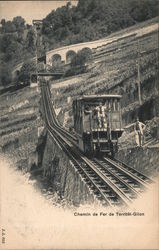 Chemin de Fer de Territêt - Glion Postcard