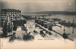 Genève - Qual du Léman Postcard