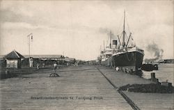 Coal loading dock at Tandjong Priok Postcard