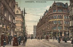 Deansgate, Manchester United Kingdom Greater Manchester Postcard Postcard Postcard