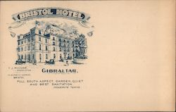 Bristol Hotel Gibraltar, UK Postcard Postcard Postcard