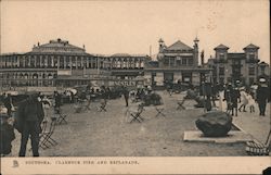 SOUTHSEA CLARENCE PIEr AND ESPLANADE Postcard