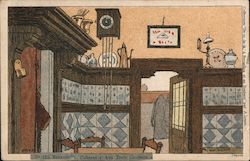 Cabaret & aux Trois Coleurs Postcard